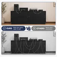 Elevate Your Living Space with This 63 Inch TV Stand Featuring Hidden Storage Solutions 2