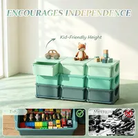 Chic Storage Tower,Space-Saving Vertical Drawer Unit,Multi-Tier Toy Organizer,Storage Drawers, 11