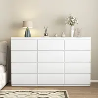 Transform Your Space with a Modern White Dresser | 12 Drawers for Ultimate Storage 10