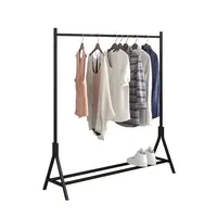 Revamp Your Space with a Multi-functional Garment Rack in Black - Perfect for Clutter-Free Bedrooms 5
